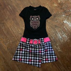 Black | Owl | Patterned Dress